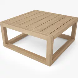 Restoration Hardware Aviara Teak Side Table 3D model