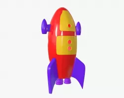 Rocket toy 3D model