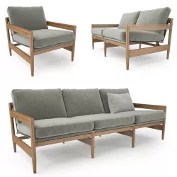 Roda ROAD Sofa Collection 3D Model 3D model