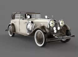 Rolls Royce Phantom II Bej color 3D model