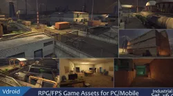 RPG FPS Game Assets for PC Mobile Industrial Set v6 Low-poly  3D model