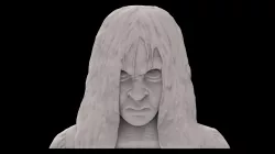 Samara no hair  3d stl models for artcam and aspire Programmes 3D model