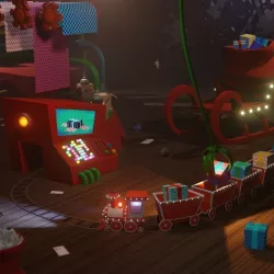 Santa christmas factory Low-poly  3D model