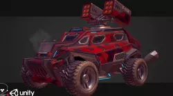 Sci-Fi Armored Military Rocket Launcher PBR Low-poly  3D model