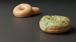 Several Yummy Donuts 3D model