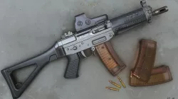 Sig sg 552 commando  - Eotech 552 Holographic Weapon Sights Low-poly  3D model
