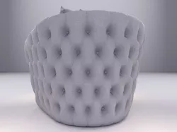 Single Chester Sofa Low-poly  3D model