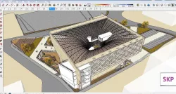 Sketchup Library M2 exterior interior 3D model