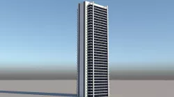 Skyscraper 2 Low-poly  3D model