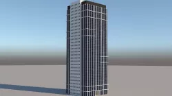 Skyscraper 4 Low-poly  3D model