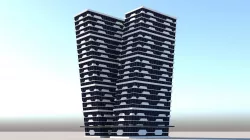 Skyscraper  6 Low-poly  3D model