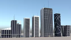 Skyscraper Models Low-poly  3D model