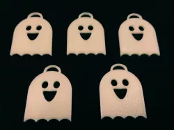 Smiling ghost keyring