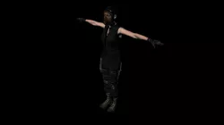 special forces night wolves named Ginger Low-poly  3D model