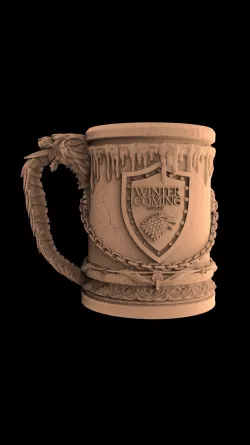 Stark jar stl 3d model for 3d printing and cnc router works 3D model