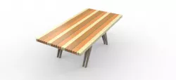 strip meeting desk 3D model