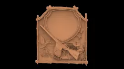 The duck hunting 3d stl models for artcam and aspire 3D model