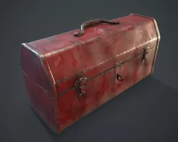 Toolbox Low-poly  3D model
