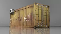 Transport shipping container  Low-poly  3D model