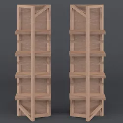 Tree Book Shelves 3D model