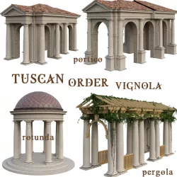 Tuscan Order Vignola 3D model