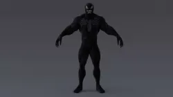 Ultimate Venom 3D Production Model Rigged Low-poly  3D model