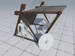 Viking Market Tent Low-poly  3D model