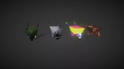Whellbarrow 3d low poly model Low-poly  3D model