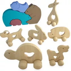 Wooden Animal Toys 3D model