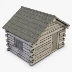 Wooden House 3D model