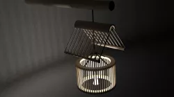 Wooden Lamp 3D model