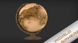 World Sphere Low-poly  3D model