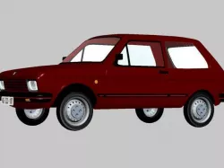 yugo 45 Low-poly  3D model