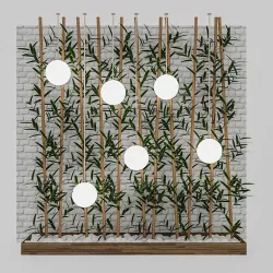 3D Bamboo Decor 3D model