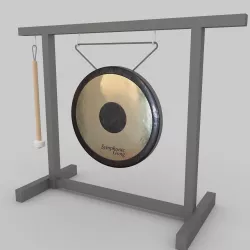3d gong  3D model