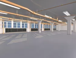 3D Industrial Interior 3D model