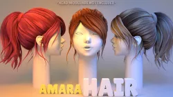 Amara Hair 3D model