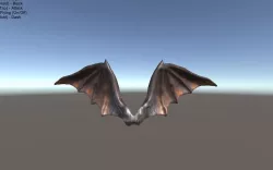 Animated Demon Wings 3D model