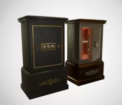 Antique safe  Low-poly  3D model
