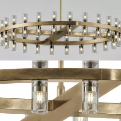 Arcachon Round Chandelier Collection RH 3D model