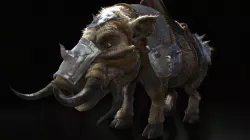 Armored Wild Boar 3D model