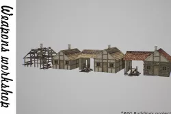 Armory Low-poly  3D model