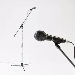 Audio-technica PRO61 vocal microphone with stand 3D model