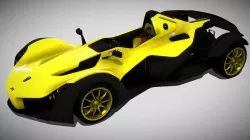 BAC Mono Sport Car dae fbx Collada 3ds stl Low-poly  3D model