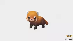 Bambu the Red Panda - Wild Series Low-poly 3D model