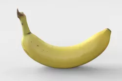 Banana 3D model photoscan Low-poly  3D model