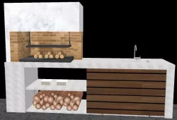 Barbaque Grill Garden-BBQ Barbacoa 3D model