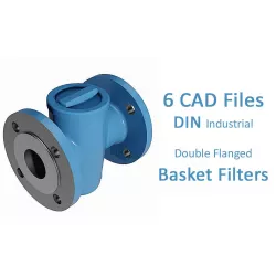 Basket Filters - DIN Flanged Ends -  3D model
