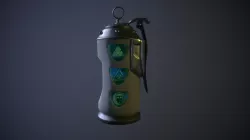 Biohazard grenade Low-poly  3D model