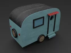 Birdhouse-Caravan 3D model